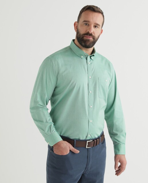 classic fit plain Oxford shirt 