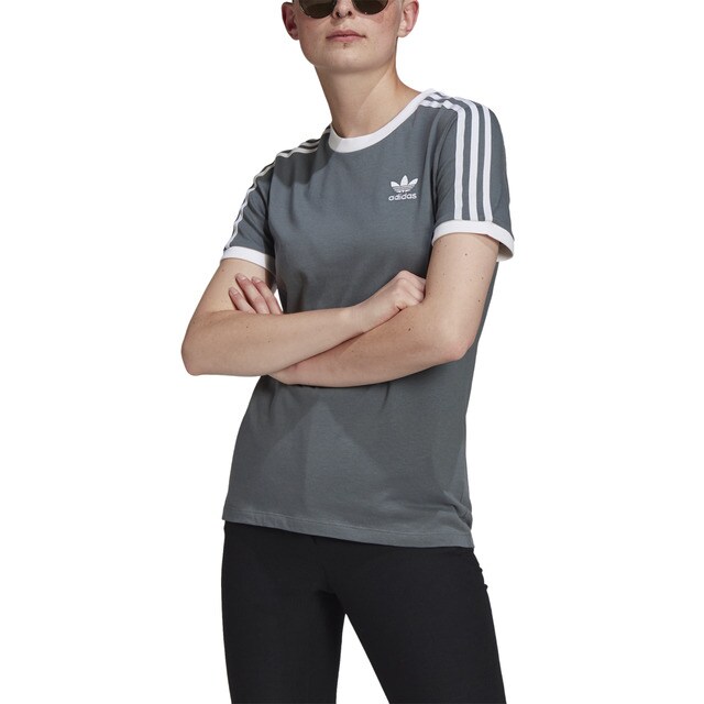 adidas Essentials Loose 3-Stripes Crop Top - White | adidas UK