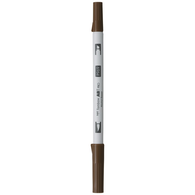 Rotulador Dual Brush ABT PRO Base Alcohol Doble Punta Tombow Chocolate 969.