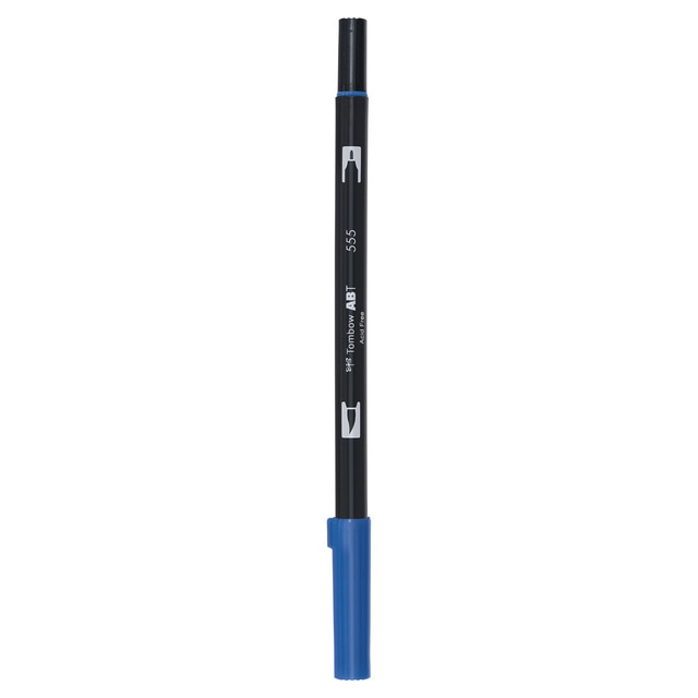 Rotulador Dual Brush ABT Doble Punta Acuarelable Tombow Ultramarine 555.