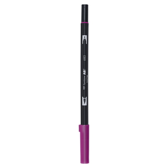 Rotulador Dual Brush ABT Doble Punta Acuarelable Tombow Deep Magenta 685.