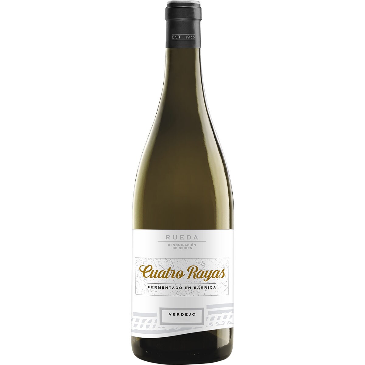 Barrelfermented white wine DO Rueda bottle 75 cl · CUATRO RAYAS