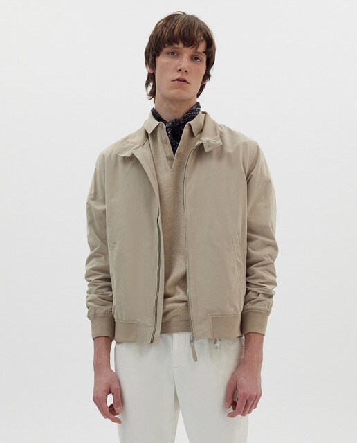 mens lightweight beige jacket