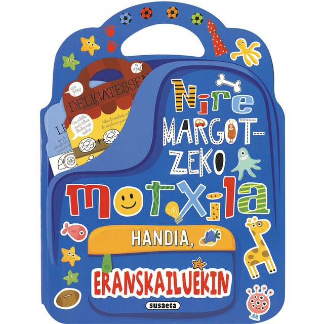 Nire margotzeko motxilla handia eranskailuekin