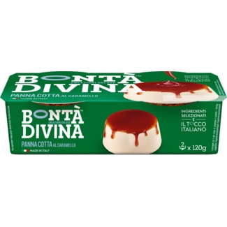 Bontà Divina Panna Cotta de Caramelo Pack 2 embalagem 120 g