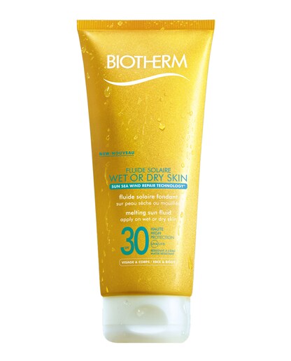 Leche solar Sun Care Wet or Dry Skin SPF 30 Biotherm