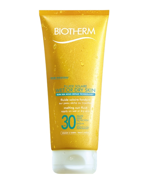 Biotherm – Leche solar Sun Care Wet or Dry Skin SPF 30 Biotherm.