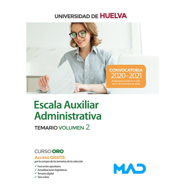 Escala auxiliar administrativa de la universidad de extremadura. Temario volumen 2