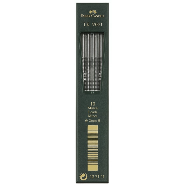 Minas TK 9071 Graduación H Faber Castell Negro.