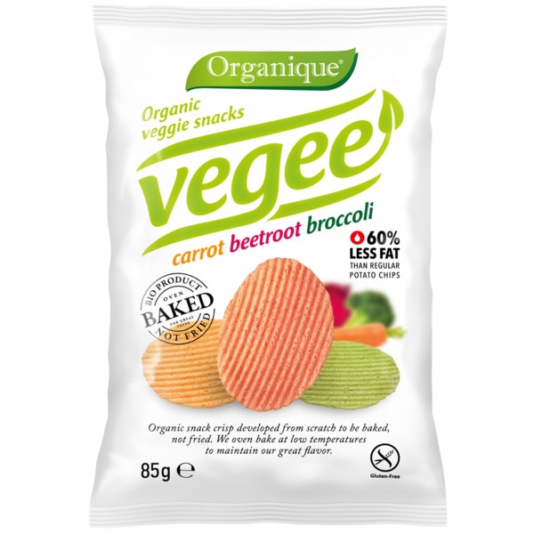 Batatas Fritas Veggie de Cenoura, Beterraba e Bróculos sem Glúten Biológicas embalagem 85 g