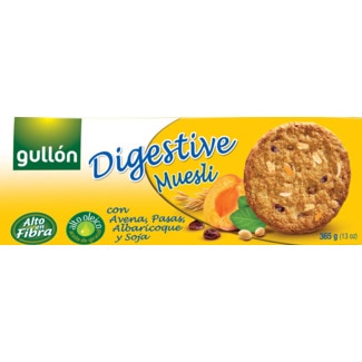 Gullón Bolachas Digestivas com Muesli embalagem 365 g