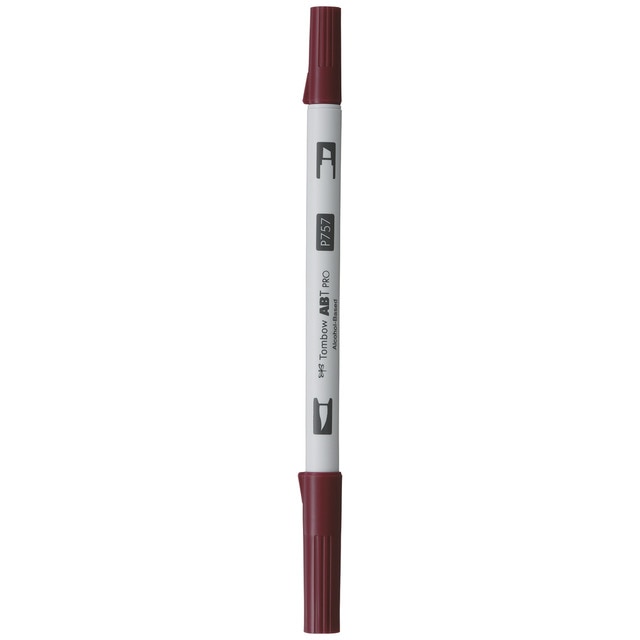 Rotulador Dual Brush ABT PRO Base Alcohol Doble Punta Tombow Port Red 757.