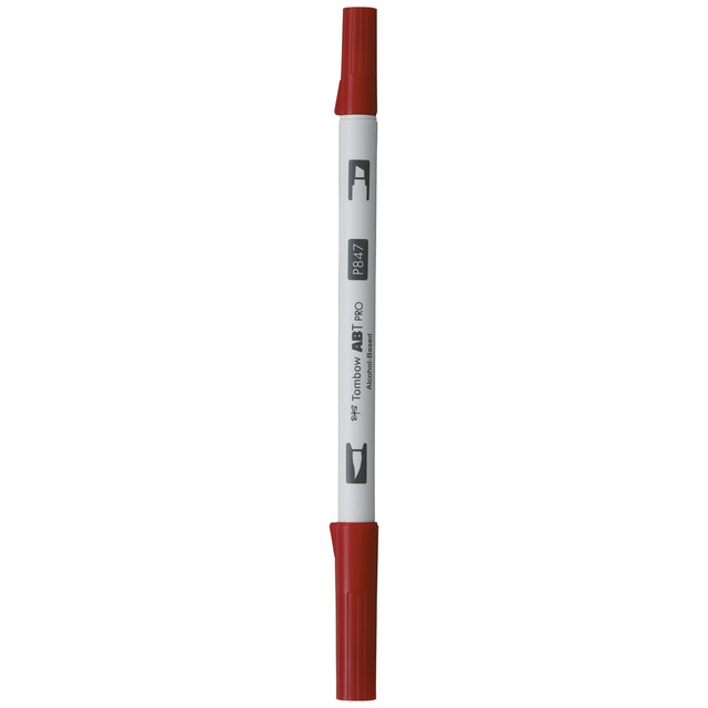 Rotulador Dual Brush ABT PRO Base Alcohol Doble Punta Tombow Crimsom 847.