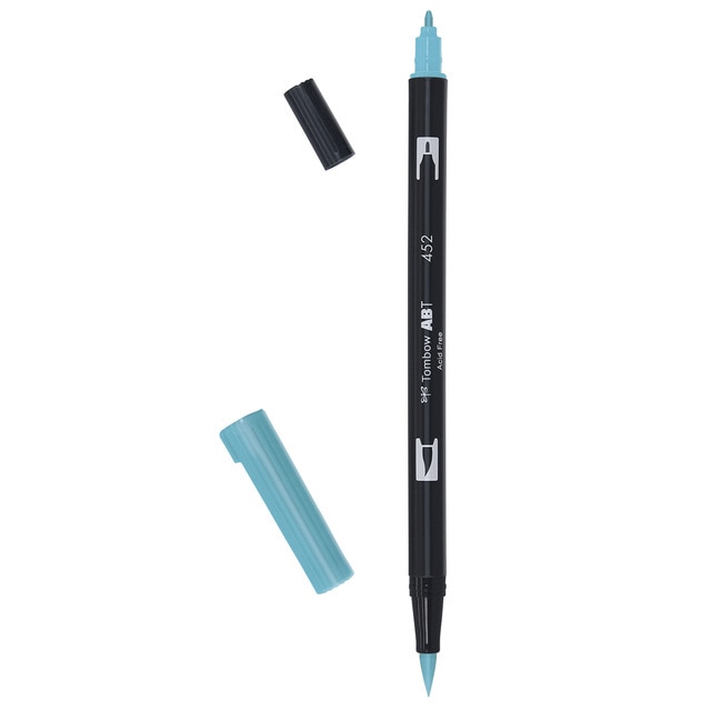 Rotulador Dual Brush ABT Doble Punta Acuarelable Tombow Process Blue 452.