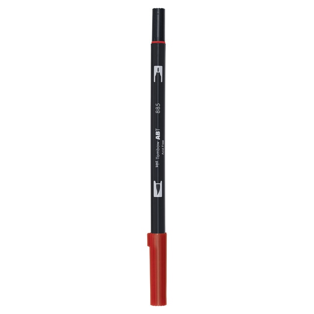 Rotulador Dual Brush ABT Doble Punta Acuarelable Tombow Warm Red 885.
