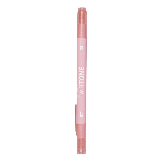 Rotulador Doble Punta TwinTone Base Agua Tombow Peach Pink 61.
