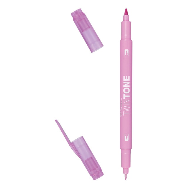 Rotulador Doble Punta TwinTone Base Agua Tombow Candy Pink 79.