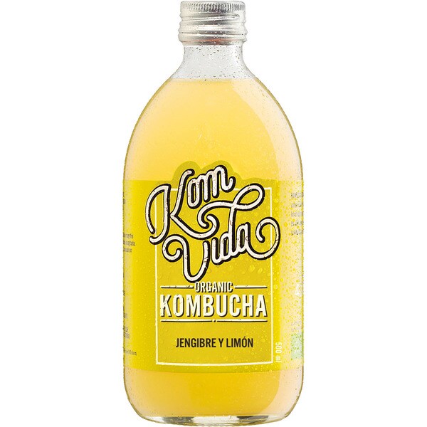 Buy Organic Kombucha Gingervida ginger and lemon drink bottle 500 ml