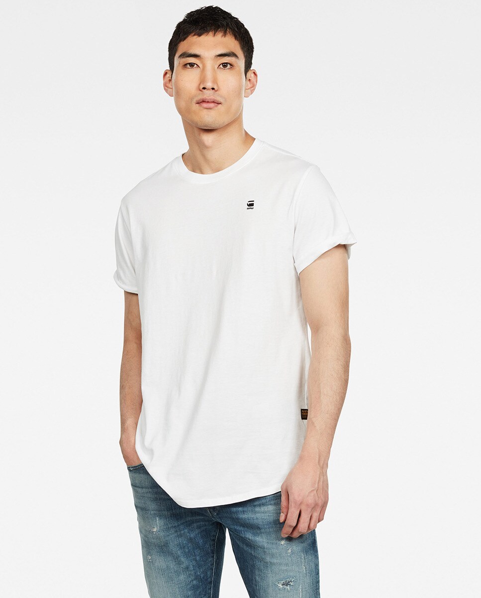 T-shirt de Manga Curta e Corte Relaxed Branco-1