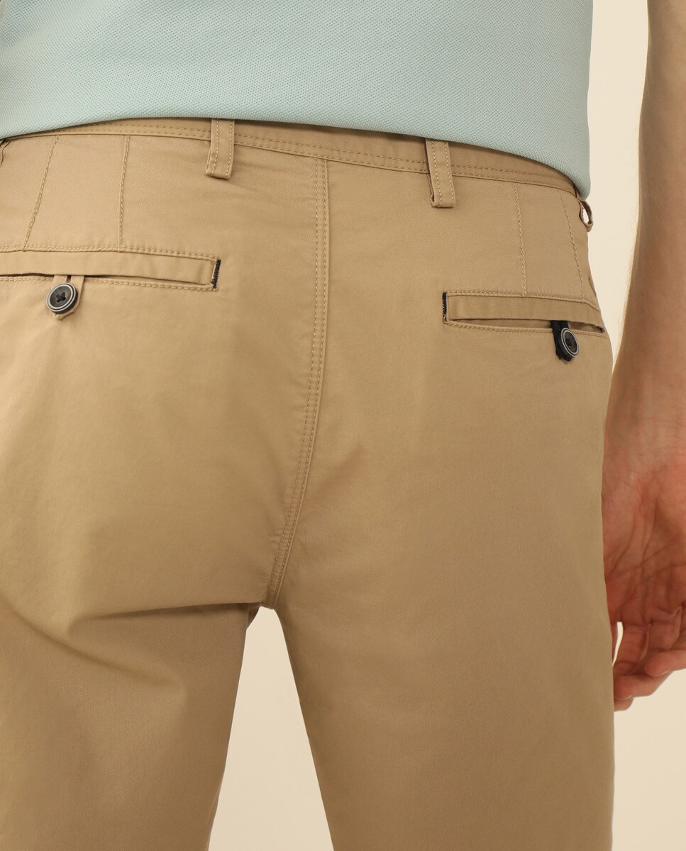 camel chino shorts