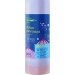 bolsas de basura con autocierre perfumada 55x60 30 litros rollo 20 unidades