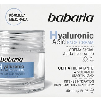 Babaria Creme Ultra Hidratante Ácido Hialurônico embalagem 50 ml