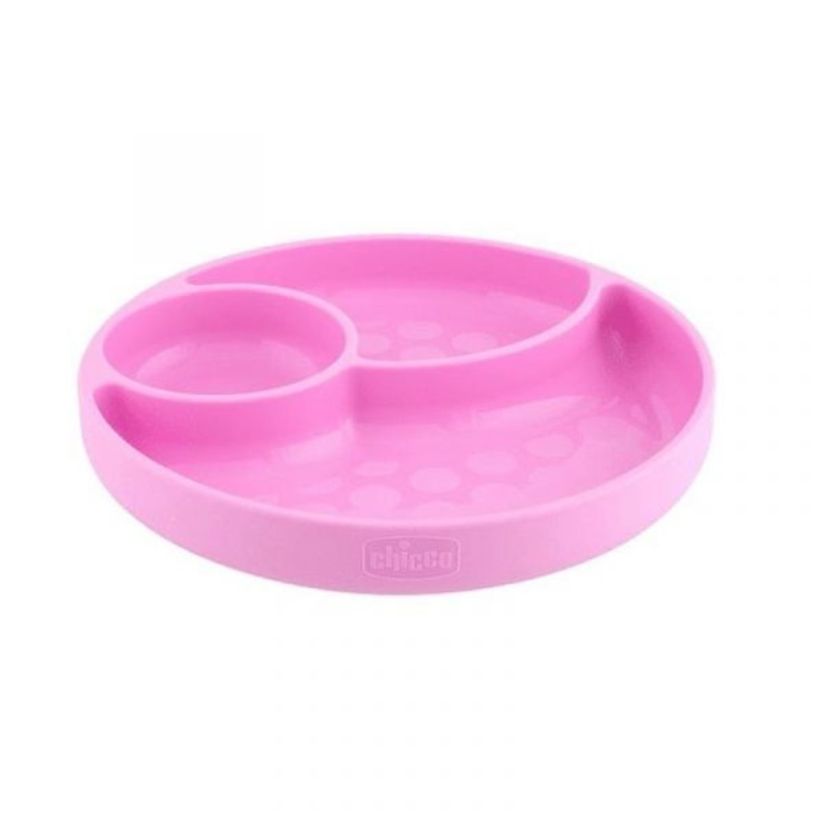 Imagem 0 de Prato com compartimento de silicone com ventosa 12m + Girl CHICCO