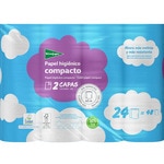 2-lagiges kompaktes Toilettenpapier Paket 24 Rollen