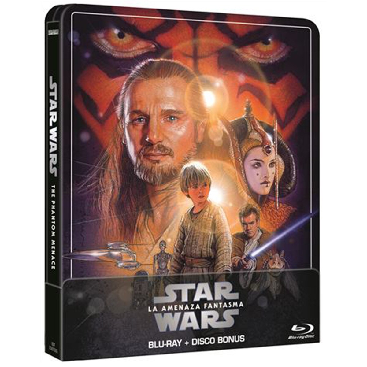 Star Wars. Episodio I: La amenaza fantasma (Edición Metálica) (Blu-Ray).