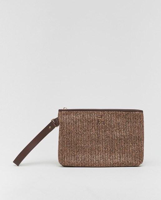 raffia wallet