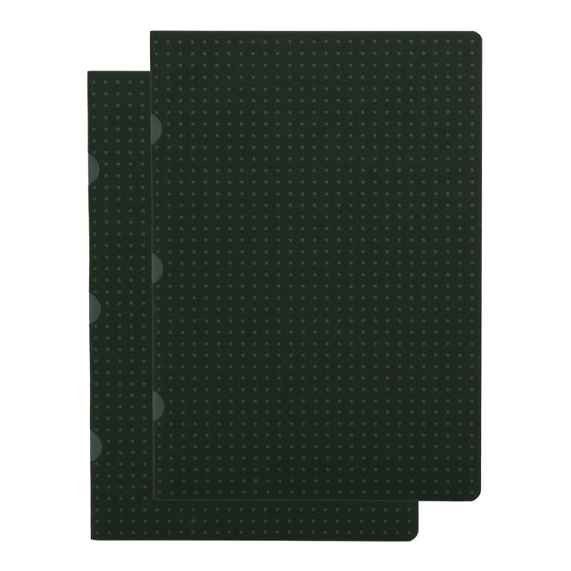 Pack 2 Libretas Cuadriculadas A5 Cahier Circulo Paper-Oh Negro y Gris.