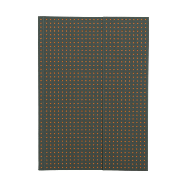 Libreta Lisa A5 Circulo Paper-Oh Naranja y Gris.