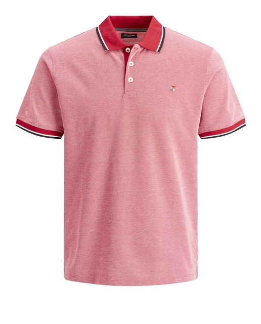 Polo de hombre regular rojo de manga corta