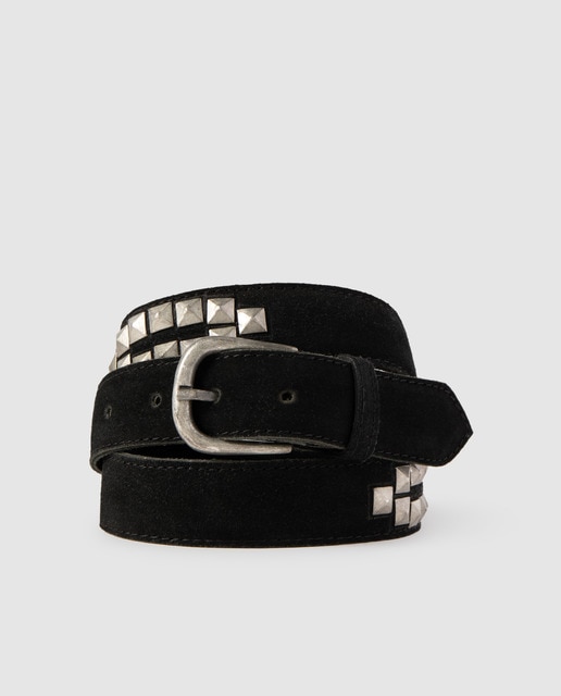 black studded womens belt