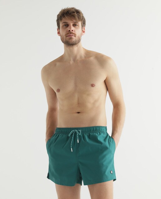 hunter green swim trunks