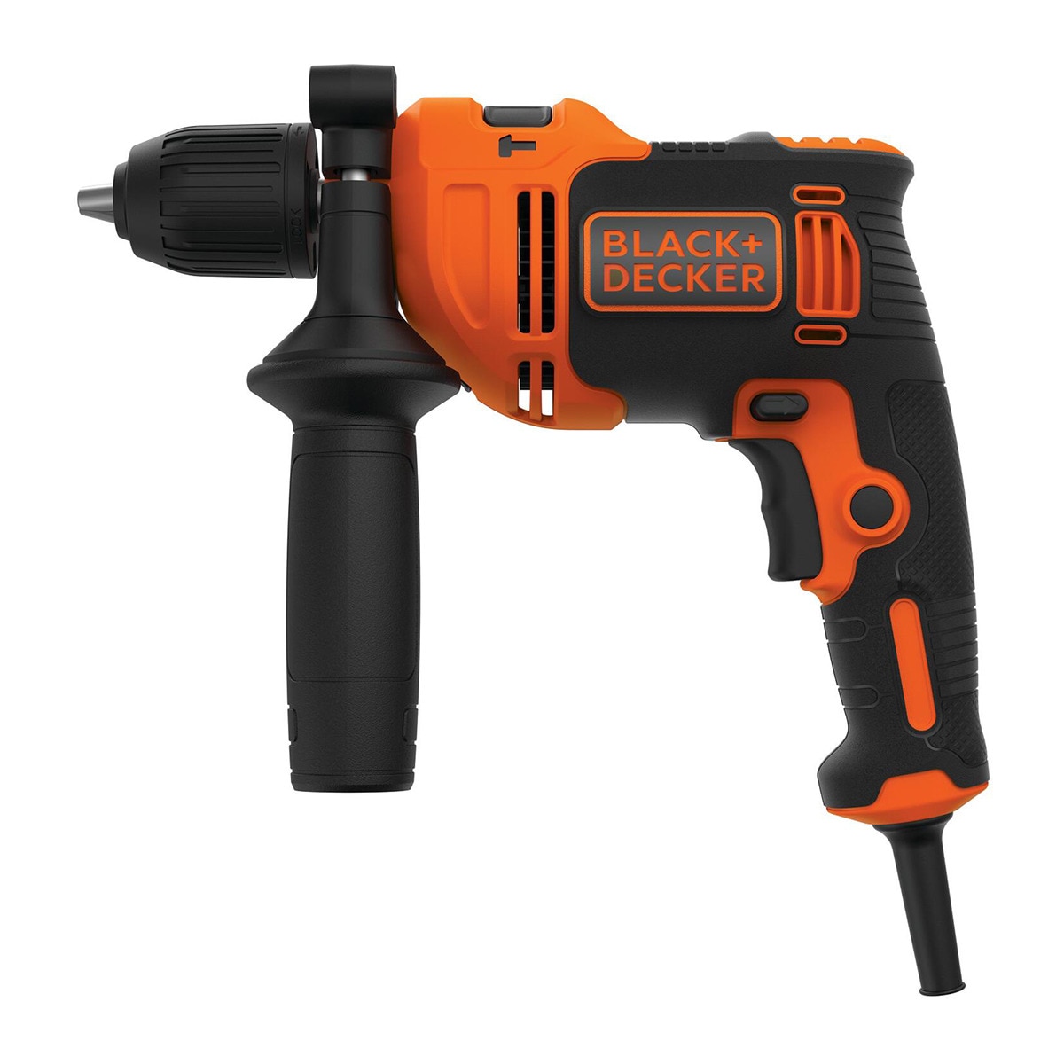 BLACK+DECKER - Taladro Percutor Eléctrico con cable a red 710W BEH710K-QS + Accesorios + Maletín.