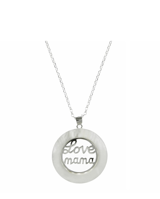 Gargantilla Love Mamá Nácar Silver