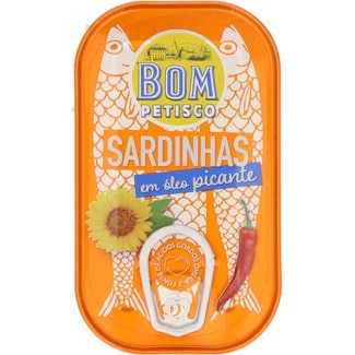 Bom Petisco Sardinhas em Óleo Picante lata 120 g