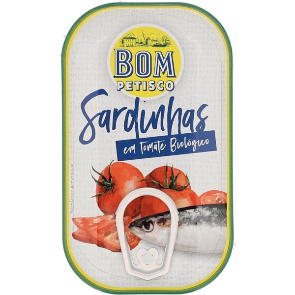 Sardinhas em Tomate Biológico lata 120 g