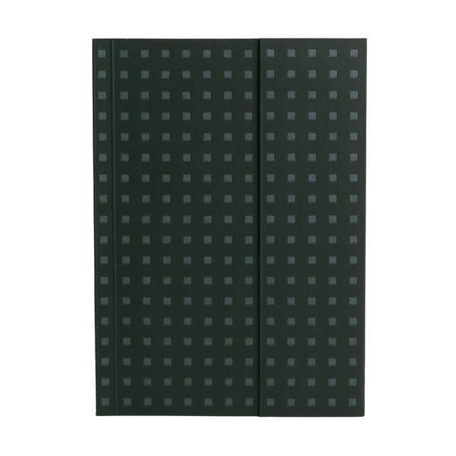 Libreta Lisa B6 Quadro Paper-Oh Negro sobre Gris.