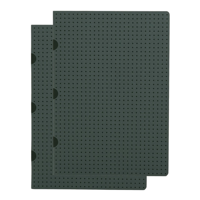 Pack 2 Libretas Cahier Cir A5 Rayada Paper-Oh gris y negro.