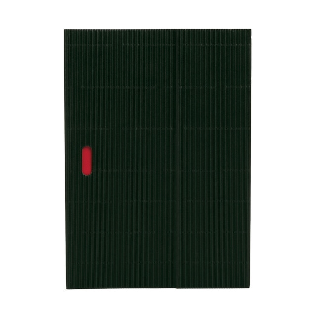 Libreta Ondulo Natural B5 Lisa Paper-Oh negro y rojo.
