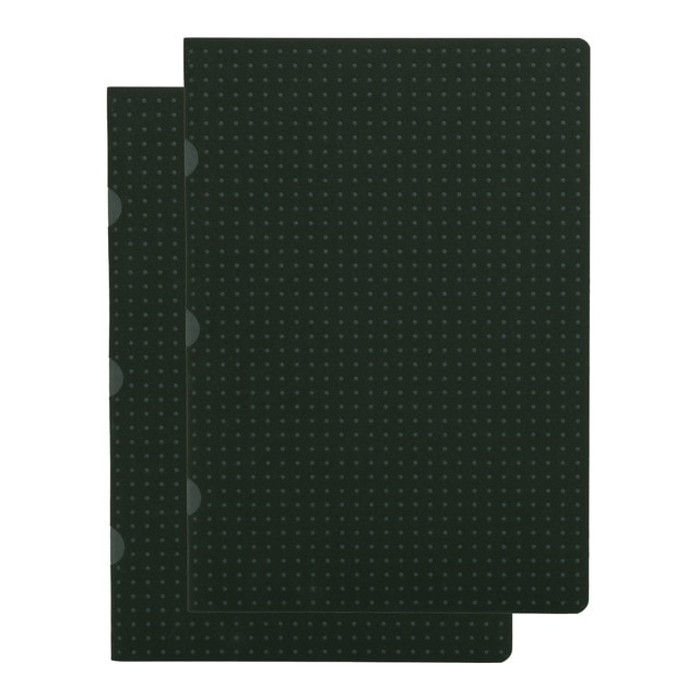 Pack 2 Libretas Milimetrado A5 Cahier Circulo Paper-Oh Negro sobre Gris.