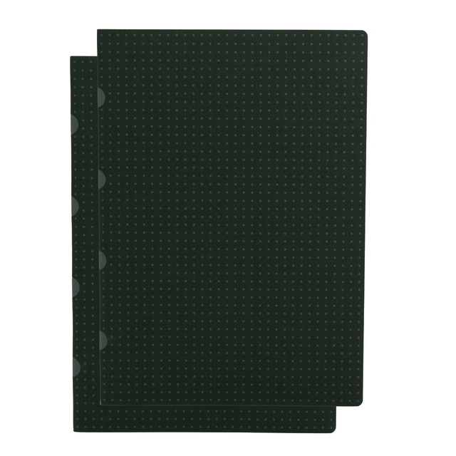Pack 2 Libretas Rayadas A4 Cahier Circulo Paper-Oh Negro sobre Gris.