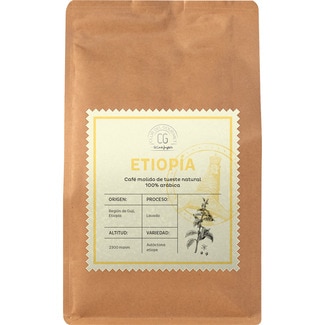 CLUB DEL GOURMET 100% Arabica natural roast ground coffee from Ethiopia packet 250 g