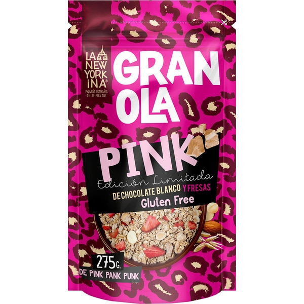 Granola Pink muesli sin gluten Edición Limitada bolsa 275 g