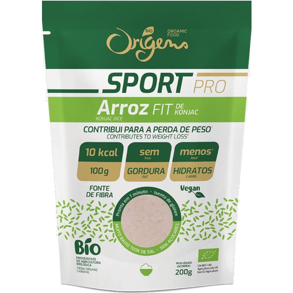 Arroz Fit de Konjac Biológico Sport Pro embalagem 270 g