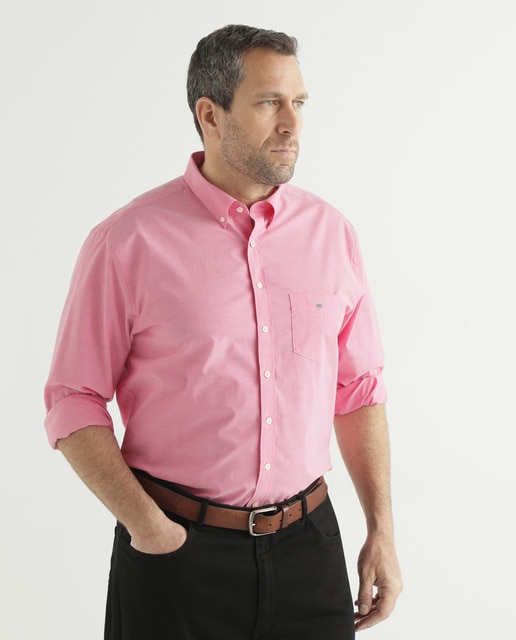 regular-fit plain pink shirt · Gant 