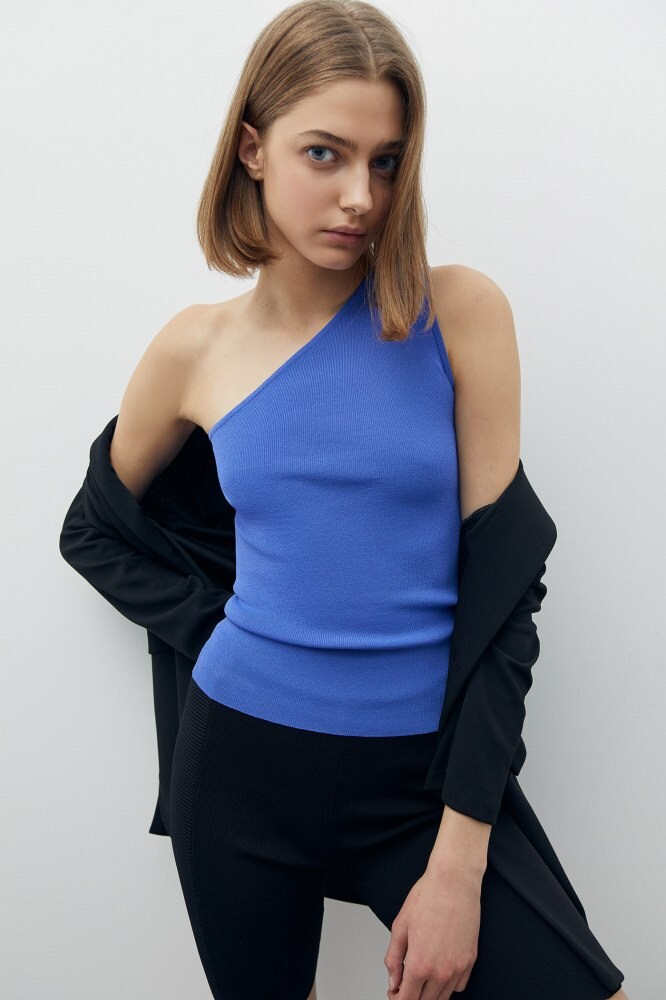 Top asimetrico mujer Clearance