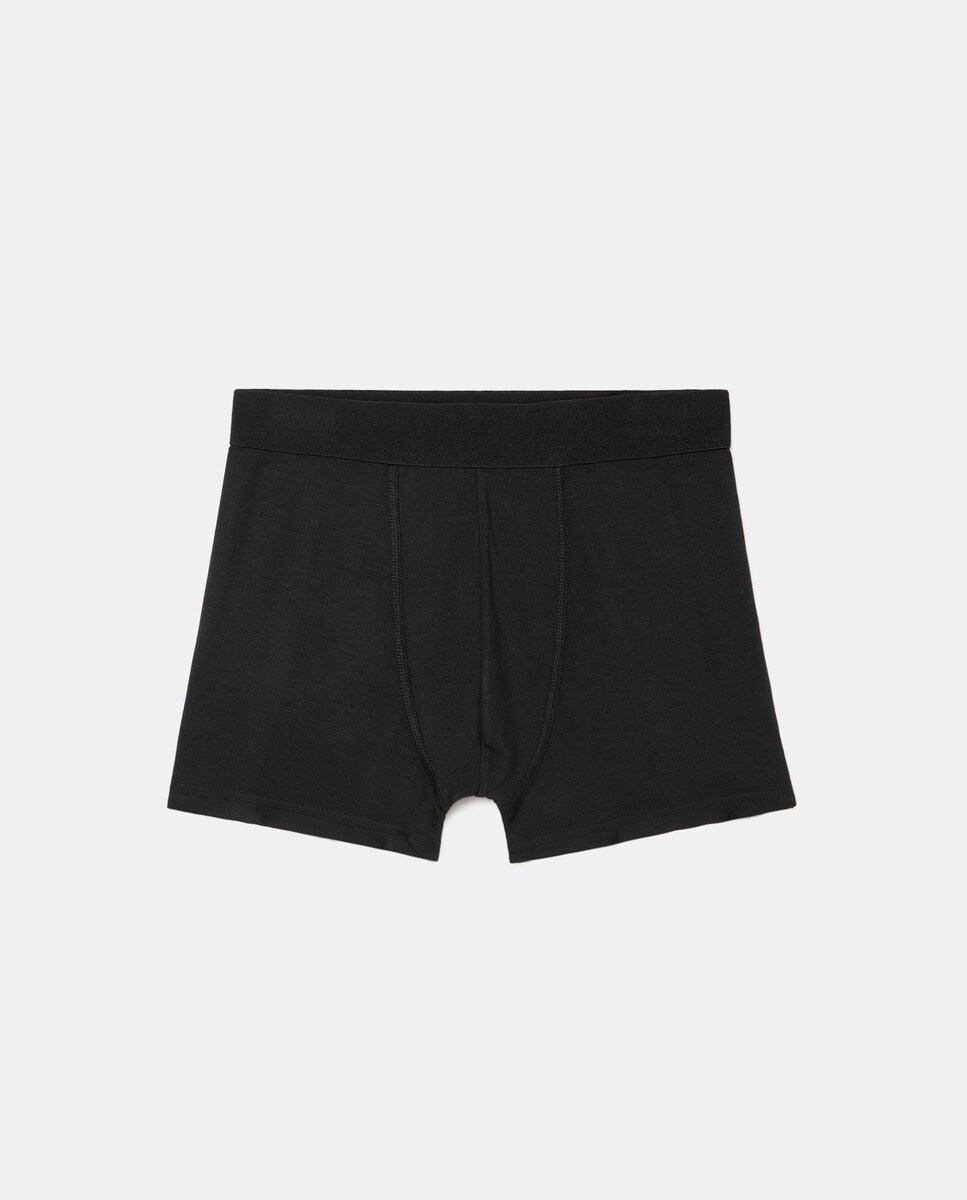 Pack de dois boxers de modal elástico eco pretos Preto-2